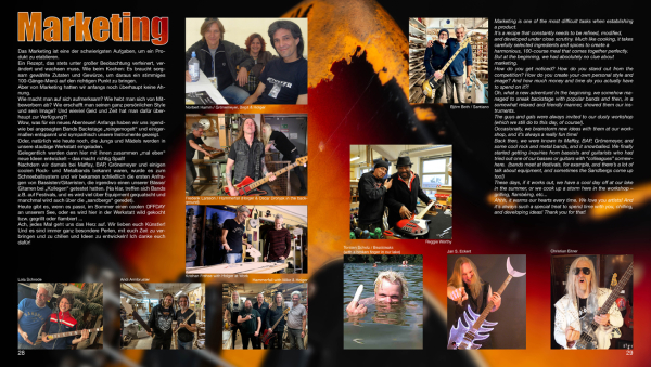 Preview: Sandberg Buch "The Face of Bass", 40 Jahre Sandberg Guitars