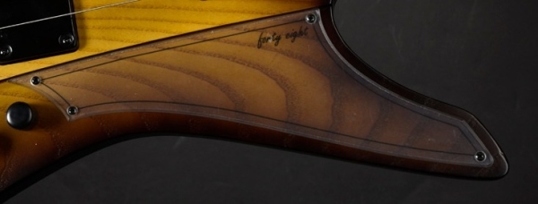 Sandberg Forty Eight Plexi Pickguard, Hairline Black
