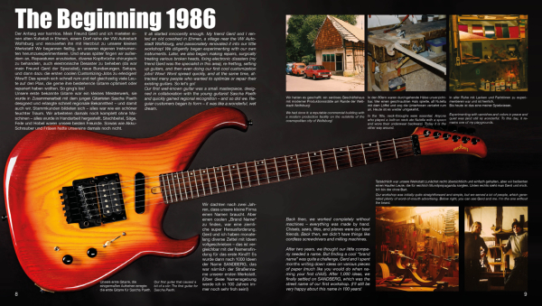 Sandberg Buch "The Face of Bass", 40 Jahre Sandberg Guitars