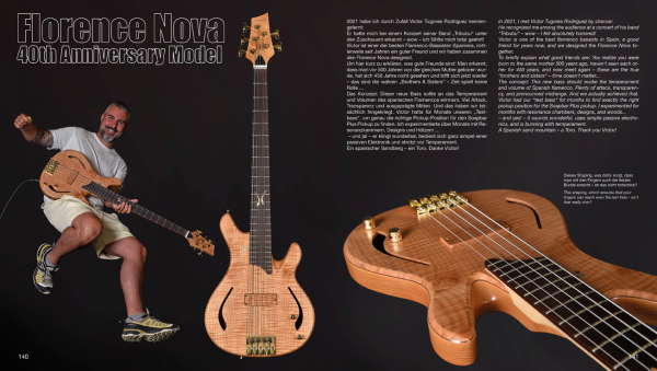 Sandberg Buch "The Face of Bass", 40 Jahre Sandberg Guitars